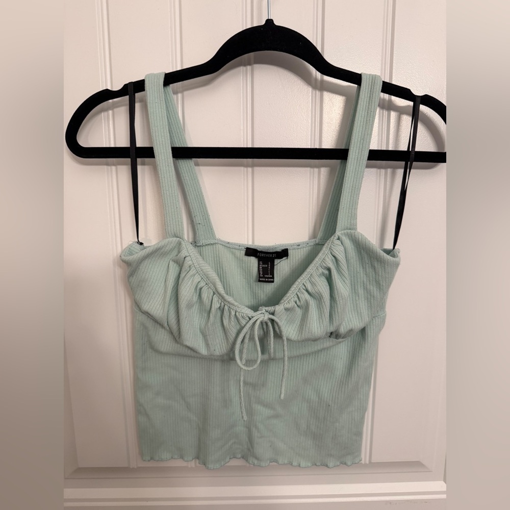 Forever 21 Mint Ribbed Camisole